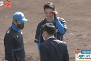 日ハムキャンプに前田智徳氏登場　宮田、石井らに早速アドバイスする姿も