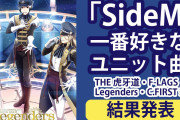 みんなが一番好きな「SideM」ユニット曲が判明！【THE 虎牙道・F-LAGS・Legenders・C.FIRST編】