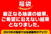 【速報】ワイ､マクドナルド2022年福袋に落選…