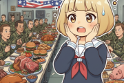 【画像】米軍に豪華な食事が振る舞われる… あっ﫢