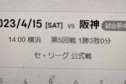 【速報】本日の横浜阪神は雨天中止