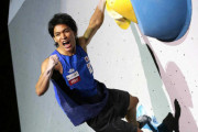 楢崎智亜が金メダルでクライミング五輪代表に ／ スポーツクライミング世界選手権