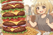 彡(^)(^)「1kgハンバーグを10分以内に完食でタダやて？余裕やん♪」→結果wwwwwwwwwww