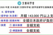外国人留学生奨学金の廃止をするべきです。そして、注目すべきは、この金額は一切「返済不要」です。
