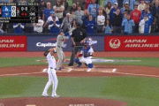 【WS第7戦】大谷翔平、３回にビシェットに３ランホームランを打たれ先制を許す…３回途中３失点で降板