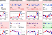【為替相場】ドル円、クロス円大幅変動中！？