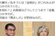 ( ´_ゝ`) ぱよ「河野の右手に金時計！これみよがしに！おぞましい！恥を知れ！」→河野大臣「竹製ですが」