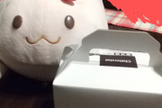 【画像】うさぎさんの誕生日ケーキ買ってきた_?( ´ ×｀_∪　?)ο