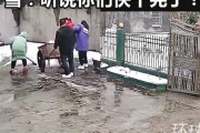 【動画】中国あるある、敷地内の「雪かき」完了間近に起こった悲劇がツラい～！