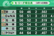 Ｄｅファン「もう終わりだぁ(巨人と4ゲーム差の2位)」←言うほどか？