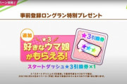 【デレステ2】☆3キャラが確実に貰えるチケットを配布！お前らどのウマ娘選ぶ？