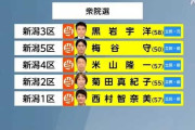 保守王国・新潟で“自民全敗”の衝撃…立憲が５選挙区すべて制す　非公認候補に“2000万円”がとどめか【開票一覧】