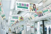 壮観！JR埼京線、乃木坂46ラッピング仕様に。車内も広告・ビジョン映像で埋め尽くされる