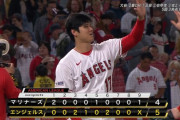大谷翔平、6勝目逃すもエ軍逆転勝利で5連勝！5回3失点で3年連続100K、打撃は特大17号含む4打数3安打で6試合連続安打