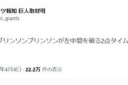 巨人公式Twitterさん、ブリンソン活躍に大興奮wwwwwwwww