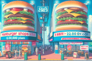2025年の「ハンバーガー店」倒産件数が年間最多を更新　2,000円超えの高級品と手頃な大手の二極化が進行
