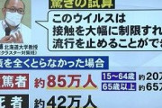 マスコミ「国の予測で日本の死者は４２万人！」 ⇒ 政府「何その試算。知らんよ」⇒ マスコミ「フィクションだから気にするな！」⇒ 結果ｗｗｗｗｗｗ