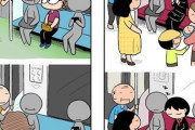 シンガポール人「日本とシンガポールの電車内の違いを漫画で描いたよ」 さすがに誇張しすぎじゃないか