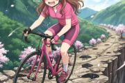 【画像】自転車乗りさん、泣く　「こんなとこ走るの無理😭」