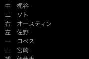 1(中)梶谷2(二)ソト3(右)ｵｰｽﾃｨﾝ4(左)佐野5(一)ロペス6(三)宮崎7(捕)伊藤光8(投)今永9(遊)大和