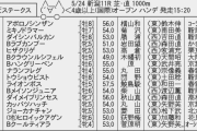 5/24(日) 新潟11R 韋駄天ステークス(OP)