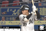 小川龍成の7月打撃成績、とんでもない事になってる