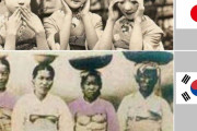 約１００年前の日韓の比較写真がこちら→フェミニスト発狂 #画像あり |  なんで猿の真似してるんだ