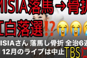 【音楽】MISIA、「news23」撮影中の落馬骨折で12月のチャリティライブ2公演を中止  [muffin★]