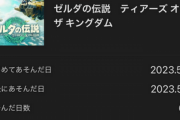 【発売1週間】ゼルダのプレイ時間見せて
