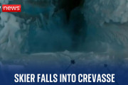 GoProカメラを付けたスキーヤーが北海道で「雪の中にある滝」に落ちる恐怖体験
