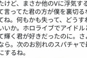 【悲報】バチャ豚「るしあに幻滅しました。さようなら。次のお別れスパチャで最後にするね。」