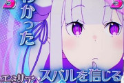【悲報】リゼロのエミリアさん、人気がない