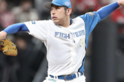 日ハム加藤（投） 2.14 4勝4敗2完投 QS率90.9％ K/BB6.83