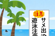 サメが目撃された海水浴場 『サメ出没遊泳注意』の看板設置し遊泳可能に・防府