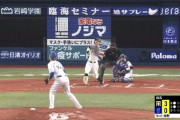 【GIF】阪神ドラ1佐藤輝明、規格外のホームランを打ってしまう