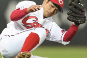 カープ田中広輔（今年FA権取得）.256 7本 33打点 5盗塁 出塁率.361 OPS.741