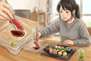 テレ朝アナ、お刺し身容器の蓋に醤油をたらす「つけ皿キャンセル界隈」に先輩が苦言「だめだよ･･･それをやるとぼけていく」