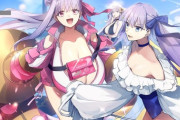 【FGO】水着のリップ＆メルトリリスイラスト！！　二人の水着衣装、素敵ですね！