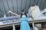 【動画】STU48 中村舞、緊張感が伝わるピッチング前の挨拶【#マイナビオールスターゲーム2022】