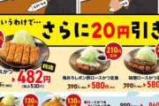 【朗報】松のや、このご時世にとんかつ定食を530円で出してしまうｗｗｗｗｗ