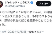 【悲報】MLB記者「大谷翔平のエンゼルス残留は野球界にとって94年のストライキ以来、最悪の出来事」