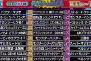 【画像】テレ朝『ゲーム総選挙』の71〜100位作品がこちらｗｗｗｗｗｗｗｗｗｗｗｗ