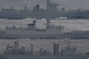 【挑発行動？】中国ミサイル駆逐艦「太原」など3艦、宮古海峡を通過し太平洋へ航行
