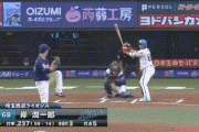 【西武対中日3回戦】西武・岸潤一郎、中日・福谷から初球先頭打者ホームラン！！！！！