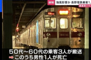 【長野】走行中の電車に強風で飛ばされたビニールハウスが衝突、乗客の男性が死亡