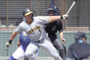 阪神・森下　中日・小笠原から適時二塁打　東海大相模の3学年先輩左腕から快打