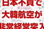 大韓航空「日本不買のせいで業績不振だ！非常経営に突入する！」　何やってんだよ…