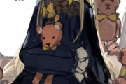 【FGO】アビーちゃんイラスト！！　クマのぬいぐるみが可愛いですね！