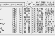 【枠順確定】11/7(土) 第25回 KBS京都賞ファンタジーステークス(GIII) part1