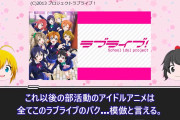識者「ラブライブ！以降のアイドルアニメは全てラブライブ！の模倣に過ぎない。そして成功していない」
